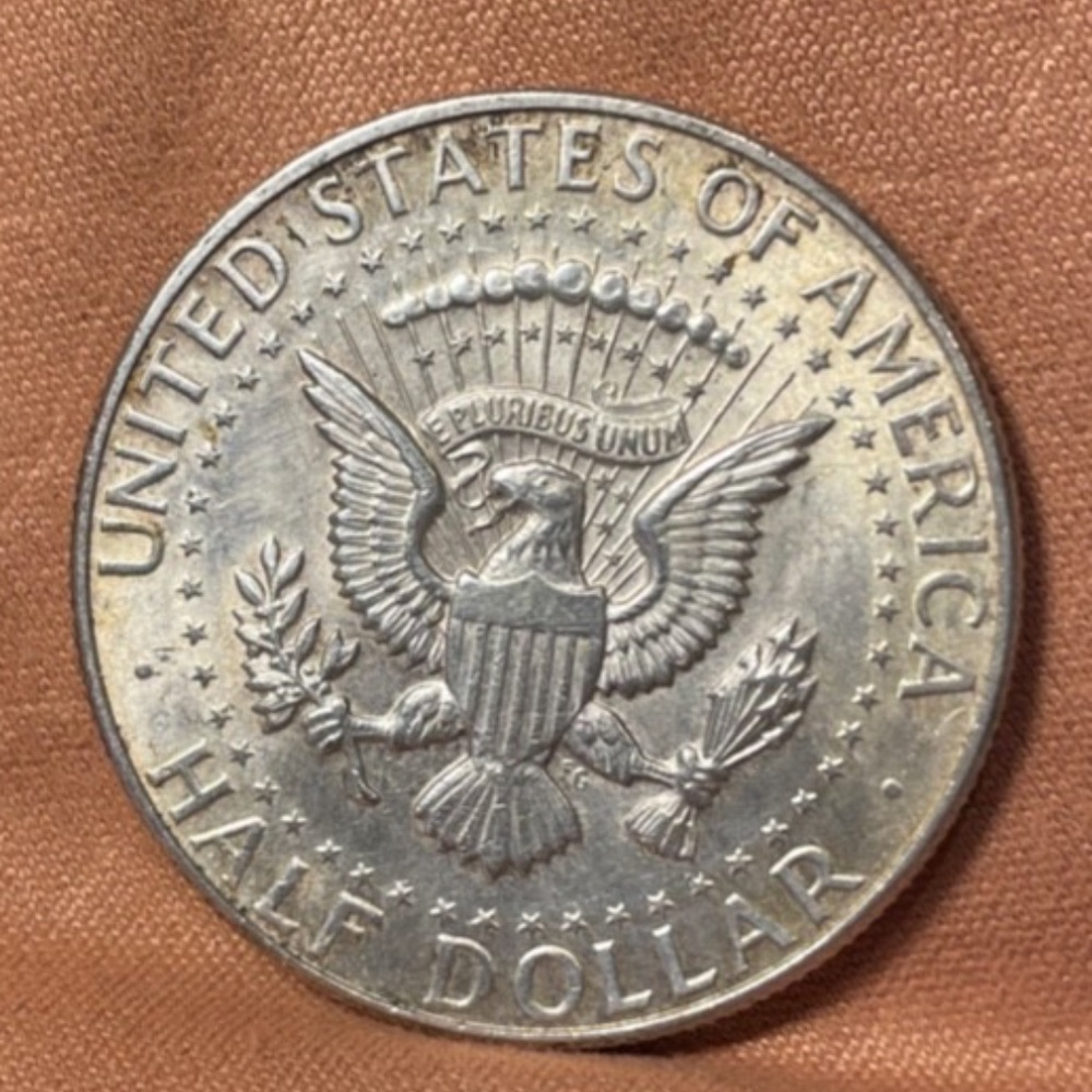 1964 Kennedy Sue Silver Half Dollar, Beautifully Toned  #205791698425 - Picture 4 of 5
